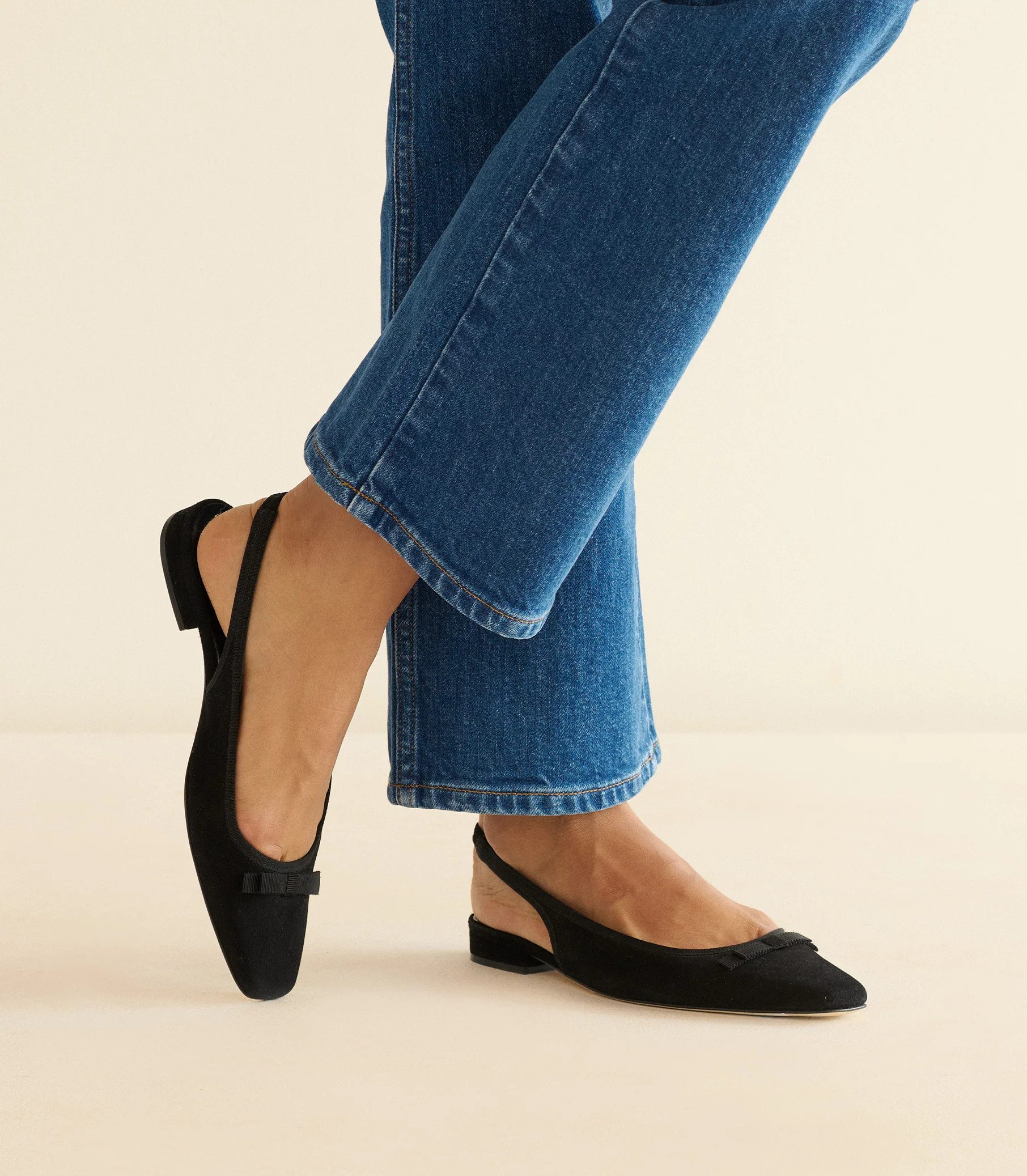 Cossima Slingback - Black Suede | DÔEN | DOEN