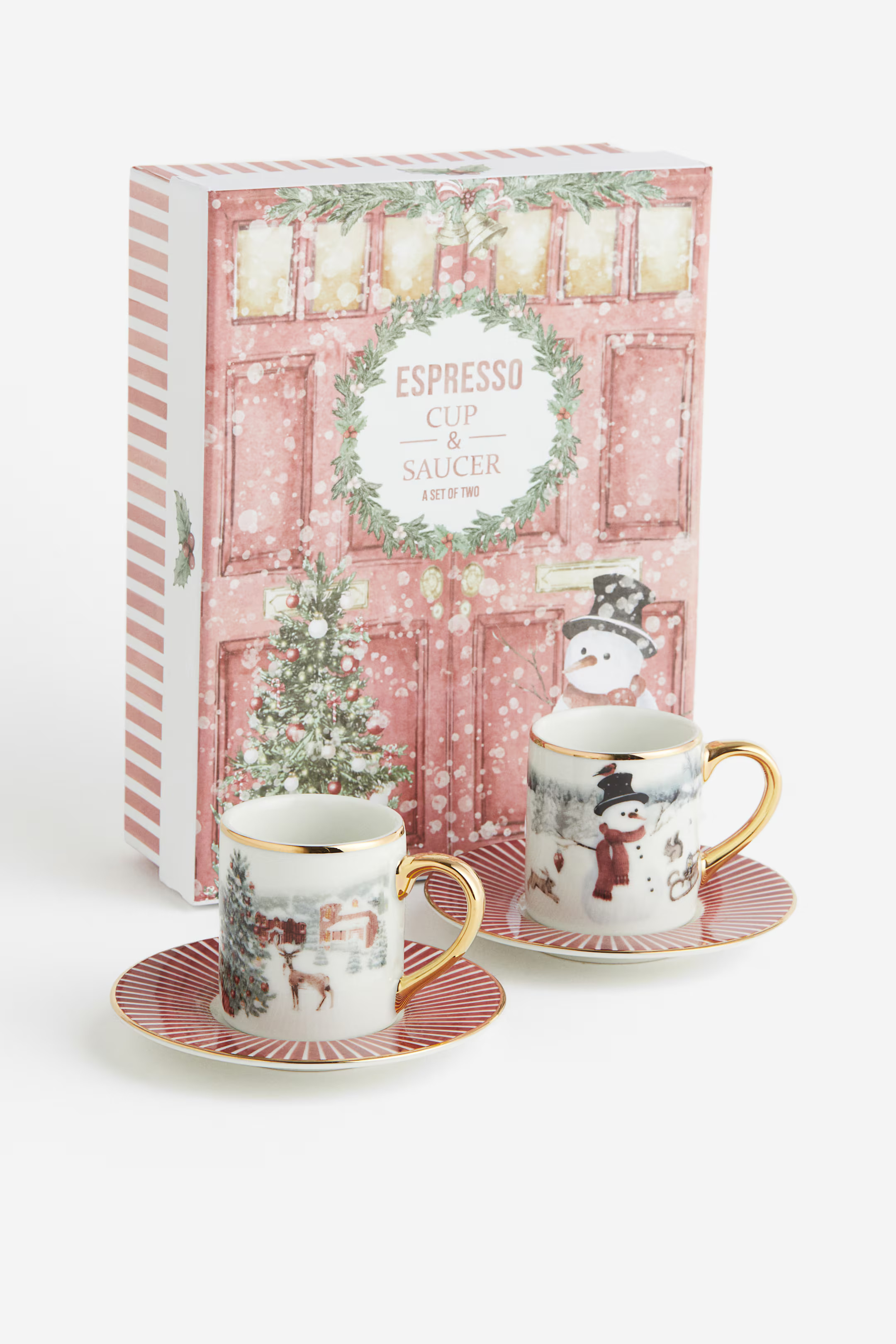 Gift-boxed 2-pack Espresso Cups & Saucers | H&M (US + CA)