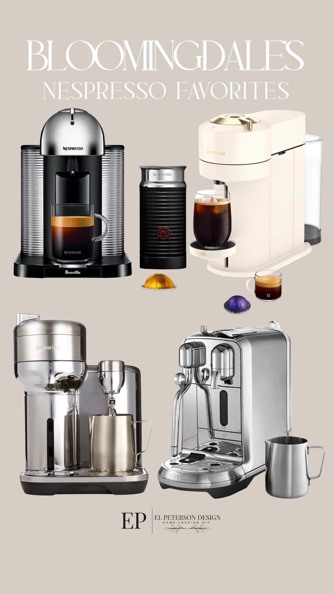 So excited to partner with Bloomingdale’s for my morning routine. If you have followed me for a while you know we are big coffee drinkers in our house! We are huge fans of Nespresso for the convenience and the quality of the coffee. I love switching from hot to iced coffee drinks and the Nespresso Vertuo UP makes it effortless.
@bloomingdales @nespresso #bloomiespartner