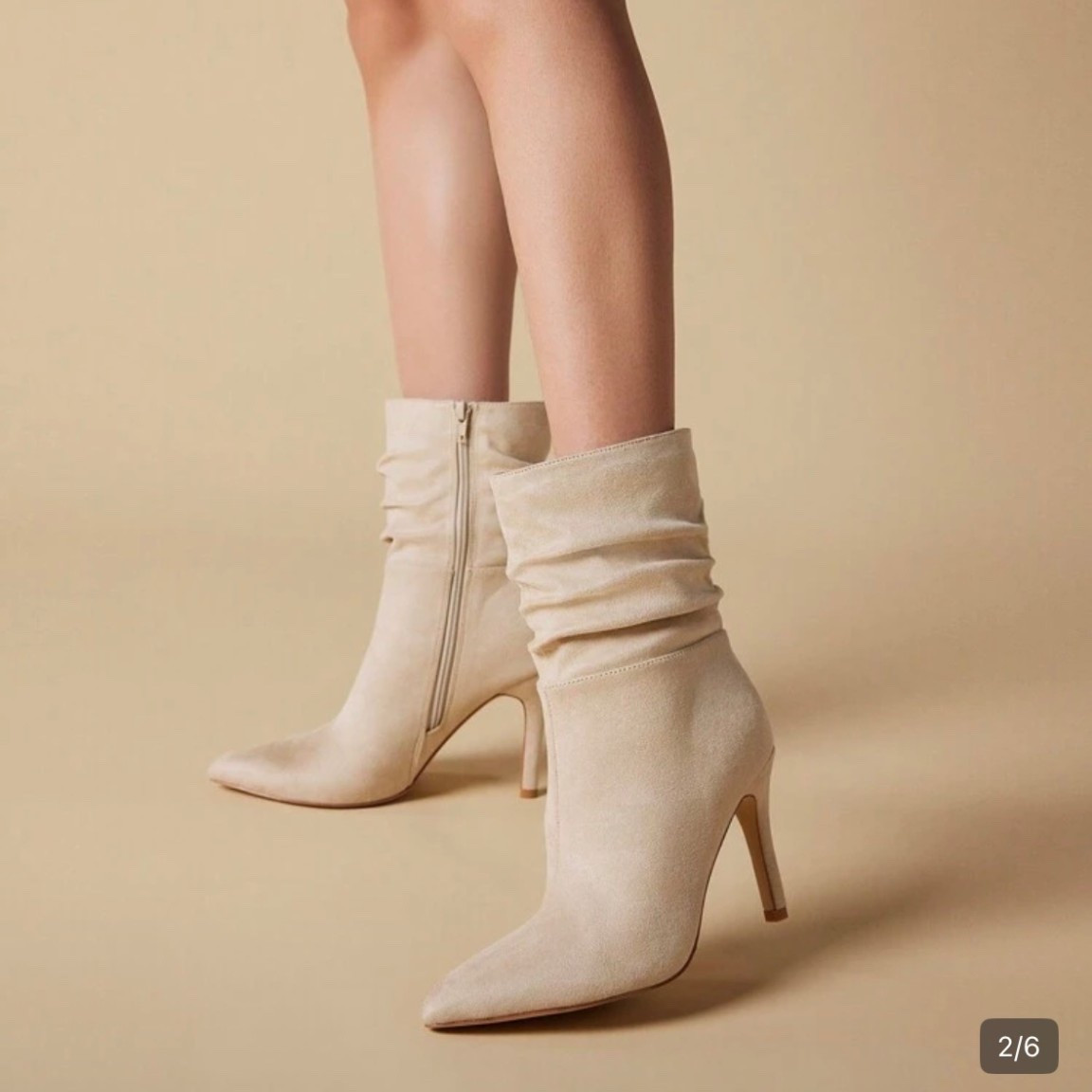 Cream Booties 