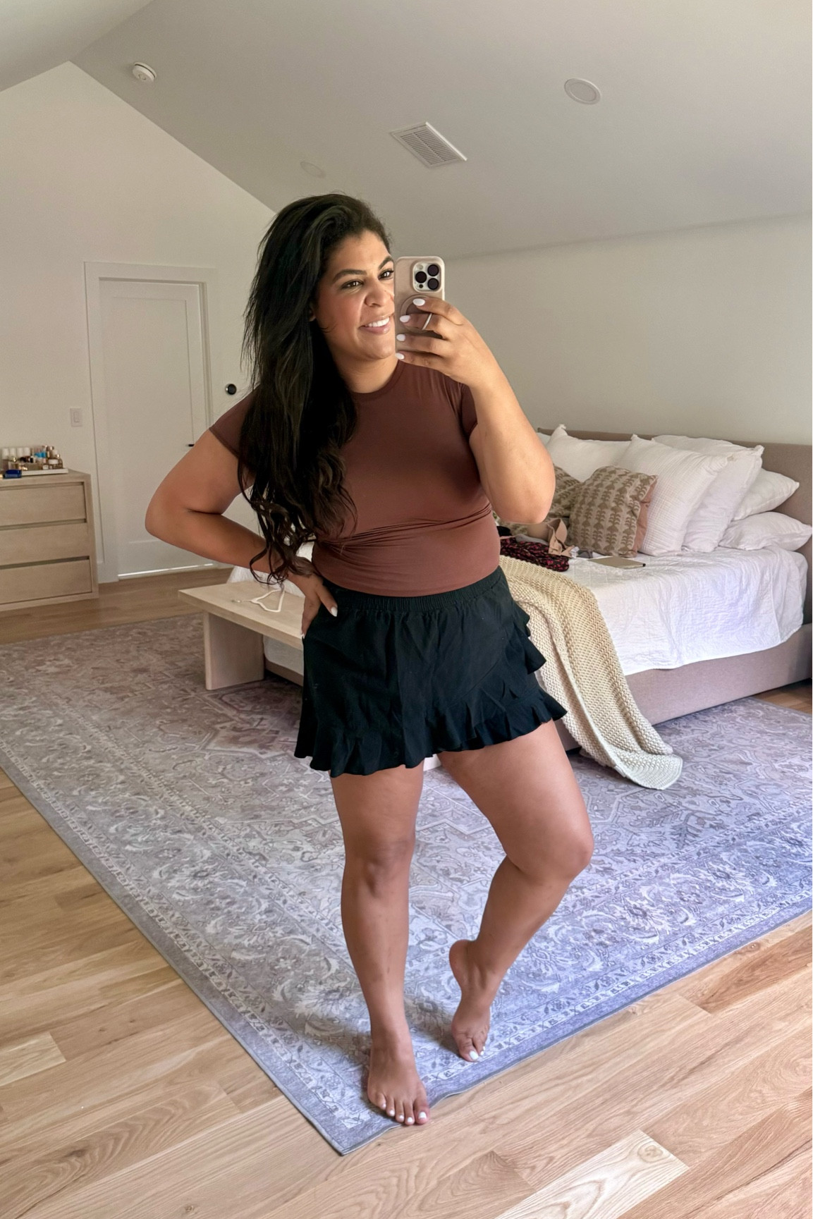 Hot & humid midsize summer outfit of the day! Wearing an XL in this skims inspired top from amazon & an XL in this ruffle skort! 

#LTKFindsUnder50 #LTKSeasonal #LTKMidsize