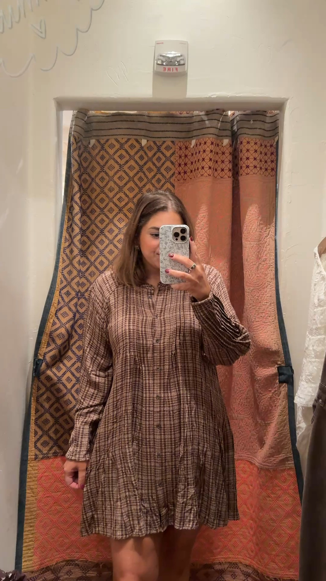 Plaid fall dress wearing large as a size 14!

#LTKMidsize #LTKootd