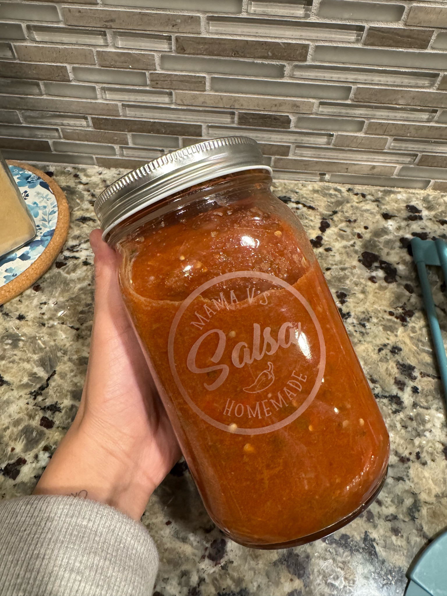 Custom salsa jar for mama 🩷

#LTKGiftGuide #LTKHoliday #LTKHome