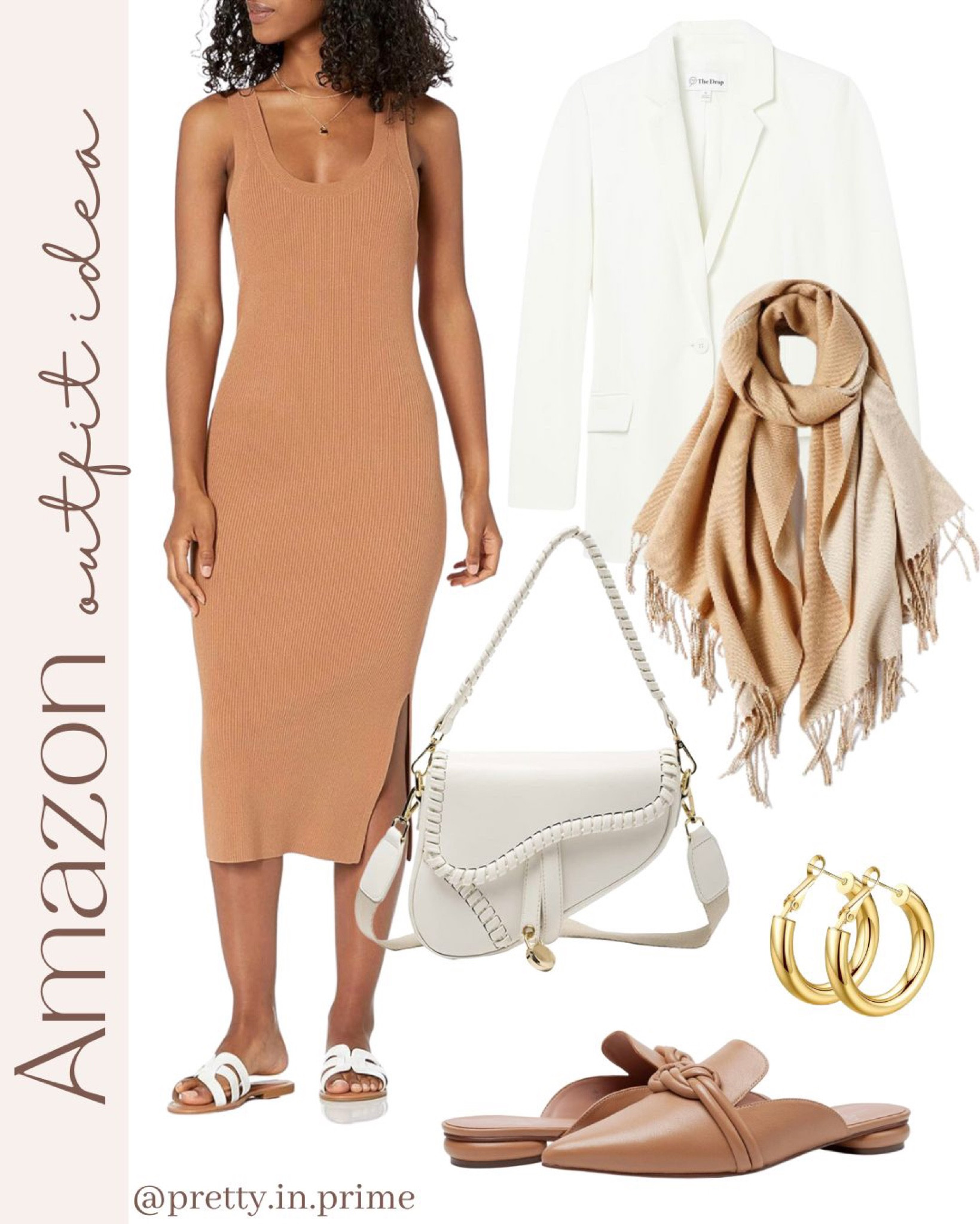 Amazon outfit idea, Amazon dress, blazer, scarf

#LTKstyletip #LTKworkwear #LTKSeasonal