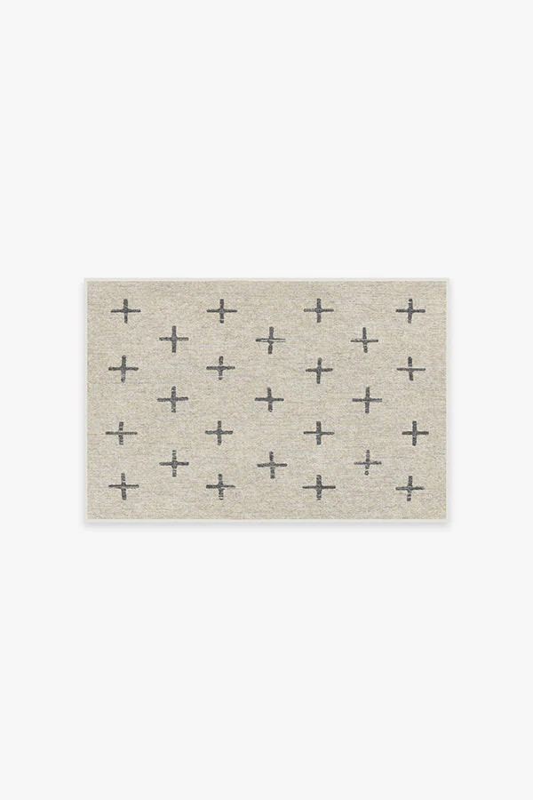 Crosby Birch & Charcoal Flatwoven Rug | Ruggable