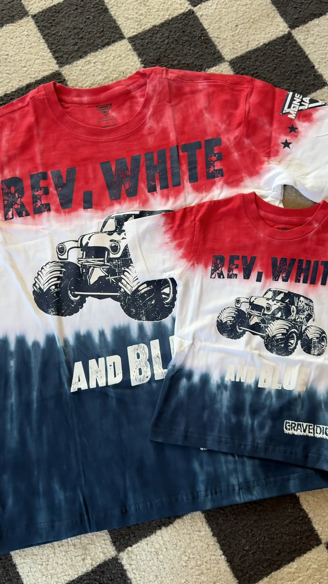 4th of July Grave digger shirt 