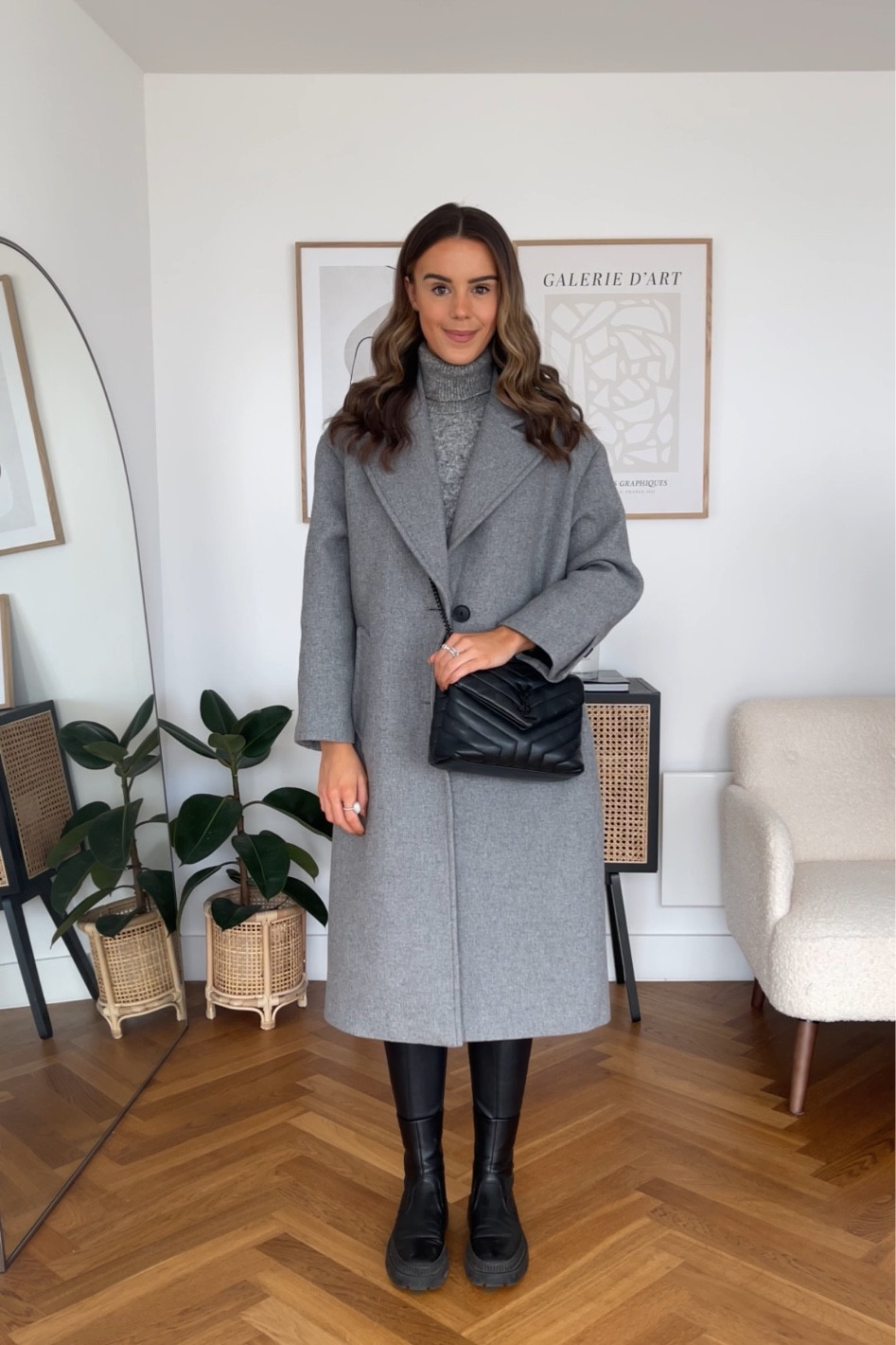 Zara grey coat sale