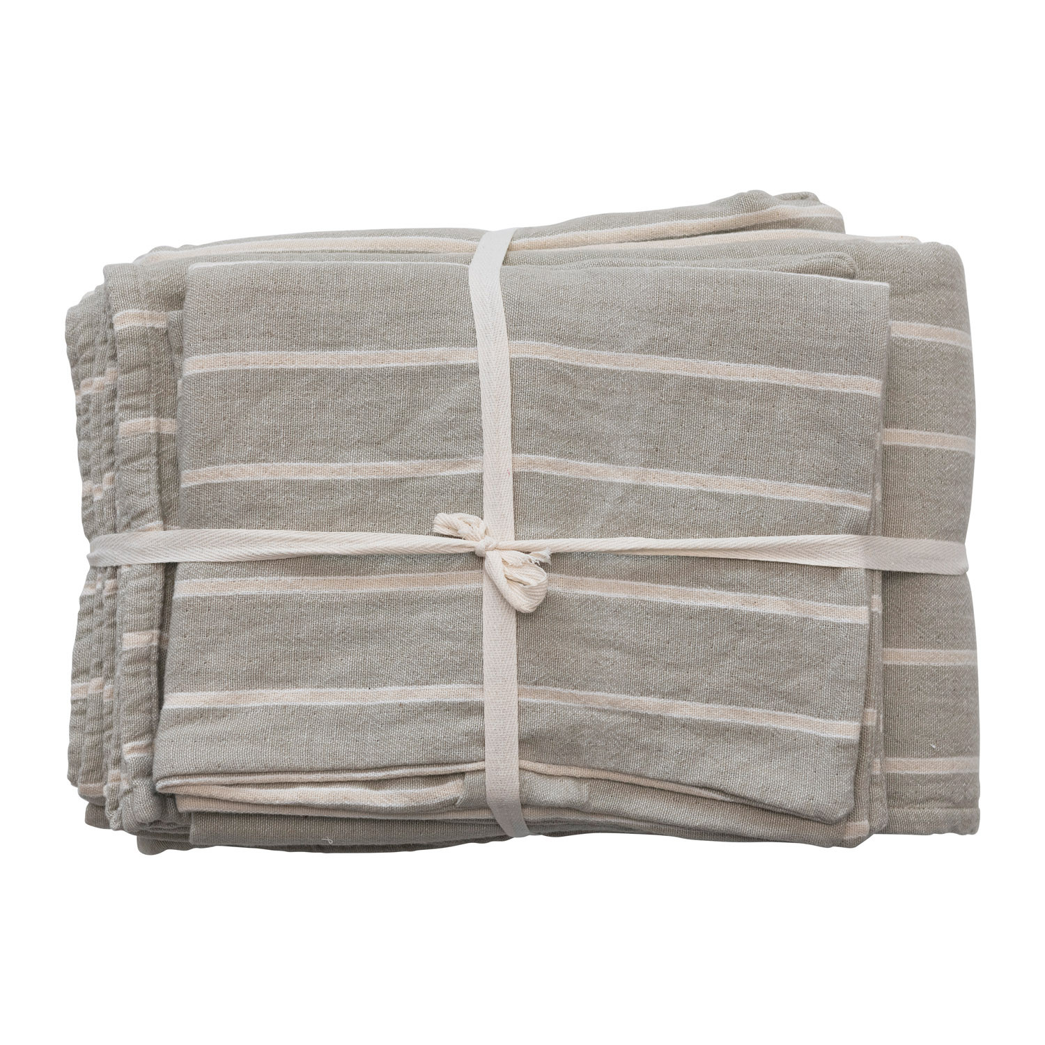 Creative Co-Op Cotton Double Cloth King Bed Cover, 2 King Shams, Set of 3 | Walmart (US)