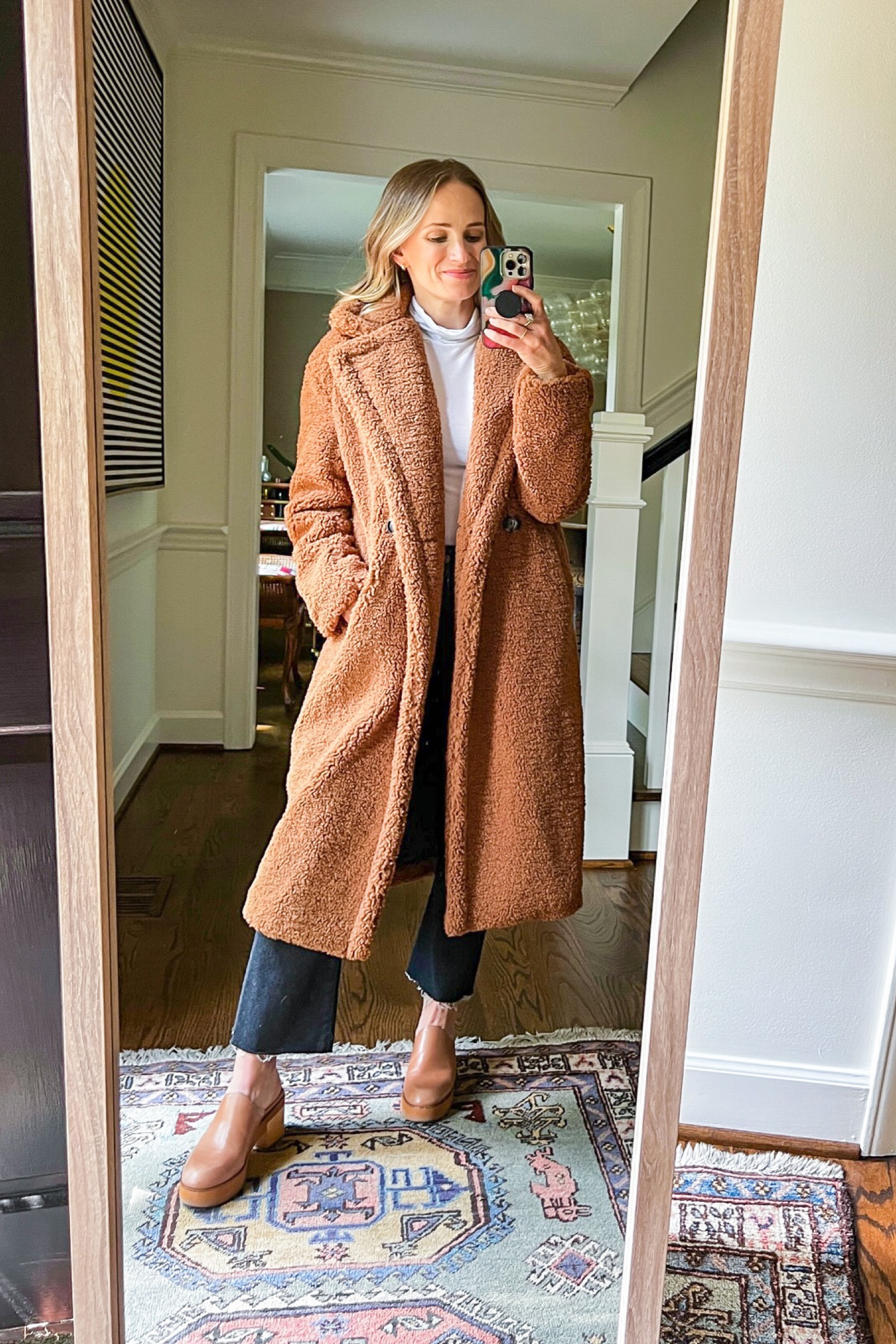 Wearing a size XS in this camel colored faux fur coat from the Nordstrom sale. It’s such a nice weight (warm without being HOT), and a perfect option for a dressier winter coat.

#LTKFind#LTKxNSale#LTKSeasonal