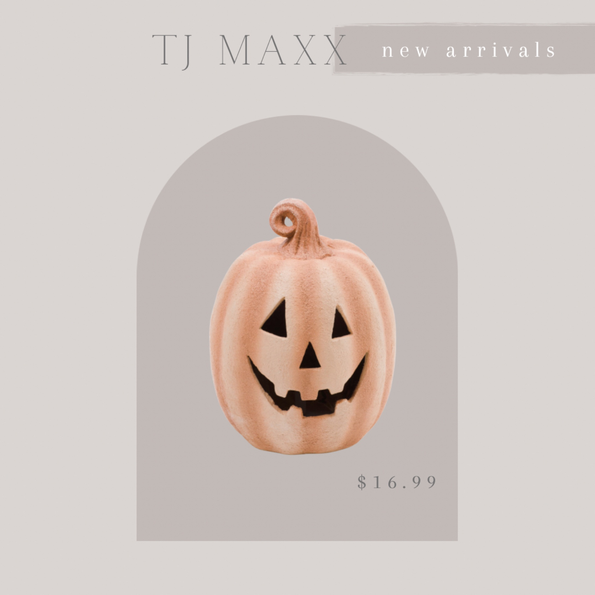 TJ Maxx - new arrivals! 


Jack o lantern, Halloween decor, outdoor decor, pumpkin decor, spooky season, home decor 

#LTKHome #LTKSeasonal