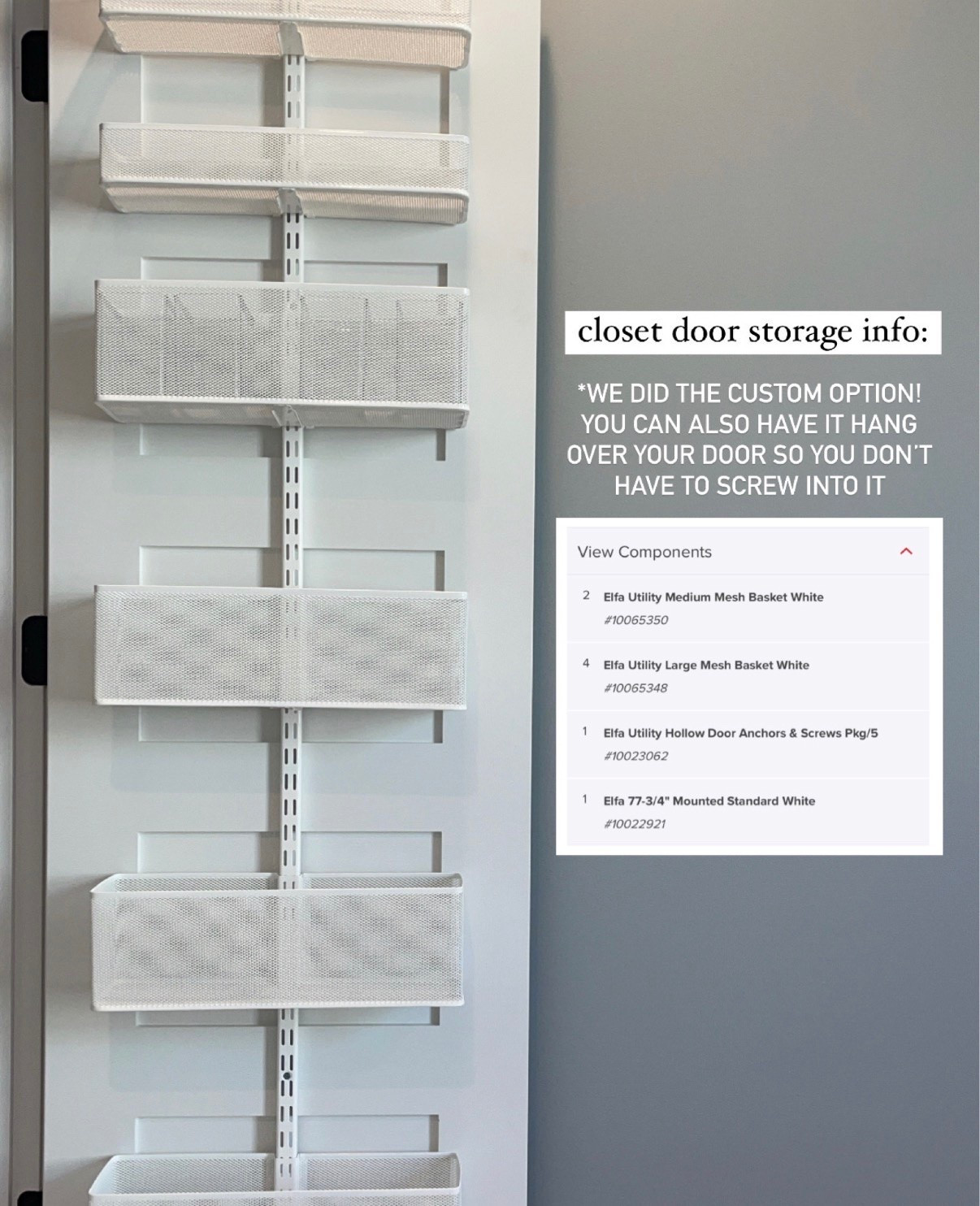 Closet door storage for Elsie’s room and it’s been the best!

#LTKBaby #LTKKids #LTKHome