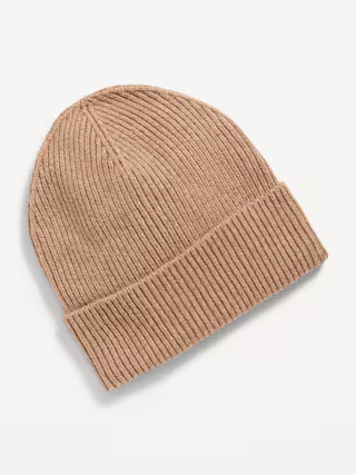 Rib-Knit Cuffed Beanie for Women | Old Navy (US)