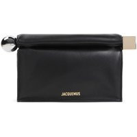 Jacquemus Crossbody Bags - Black Lamb Leather La Pochette Rond Carre Handbag - Gr. unisize - in Schwarz - für Damen | Fashionette (DE)
