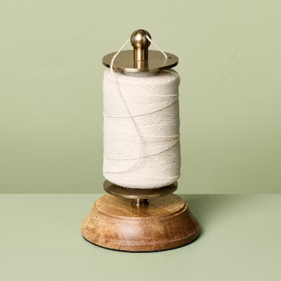 Wood and Brass Finish Twine Holder - Hearth & Hand™ with Magnolia | Target