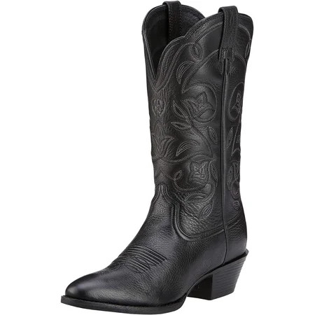 Ariat Heritage Round Toe Western Boots - Women s Leather Cowgirl Boots 7.5 Distressed Brown | Walmart (US)