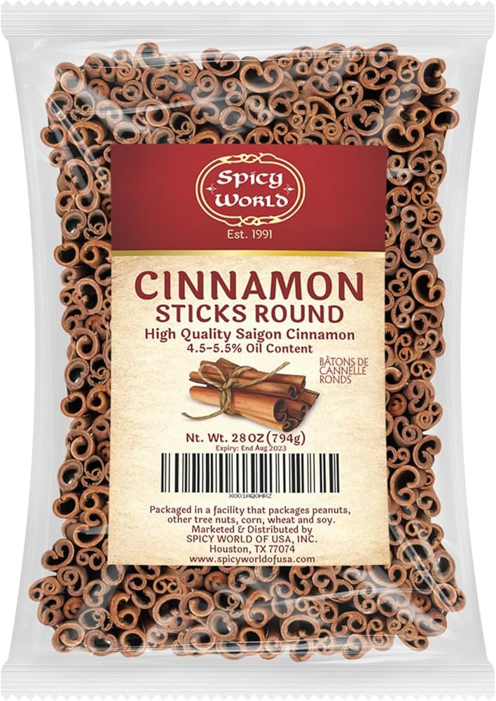 Spicy World Cinnamon Sticks 1.75 Pound Bulk Bag - 150 to 175 Sticks - Strong Aroma, Perfect for B... | Amazon (US)
