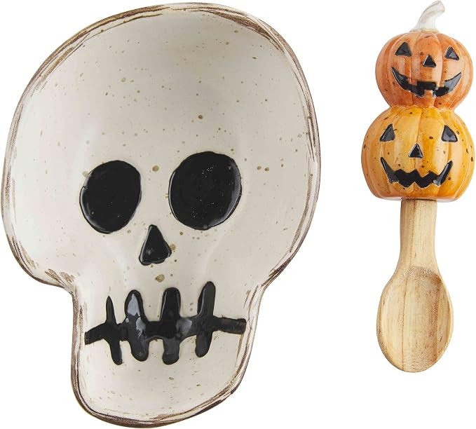 Mud Pie Shaped Candy Bowl Set, Skull | Amazon (US)