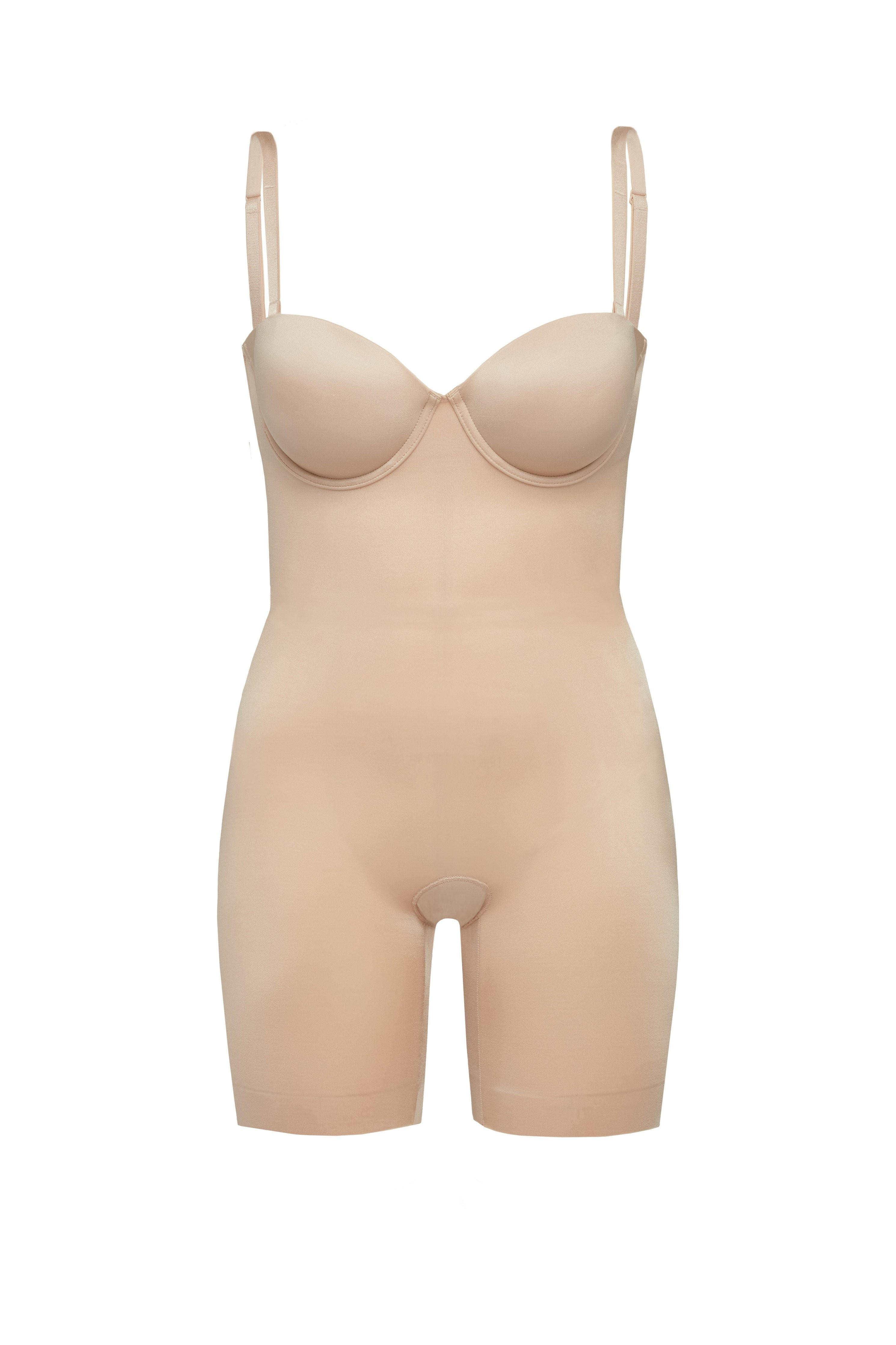 Suit Your Fancy Strapless Cupped Mid-Thigh Bodysuit | Spanx