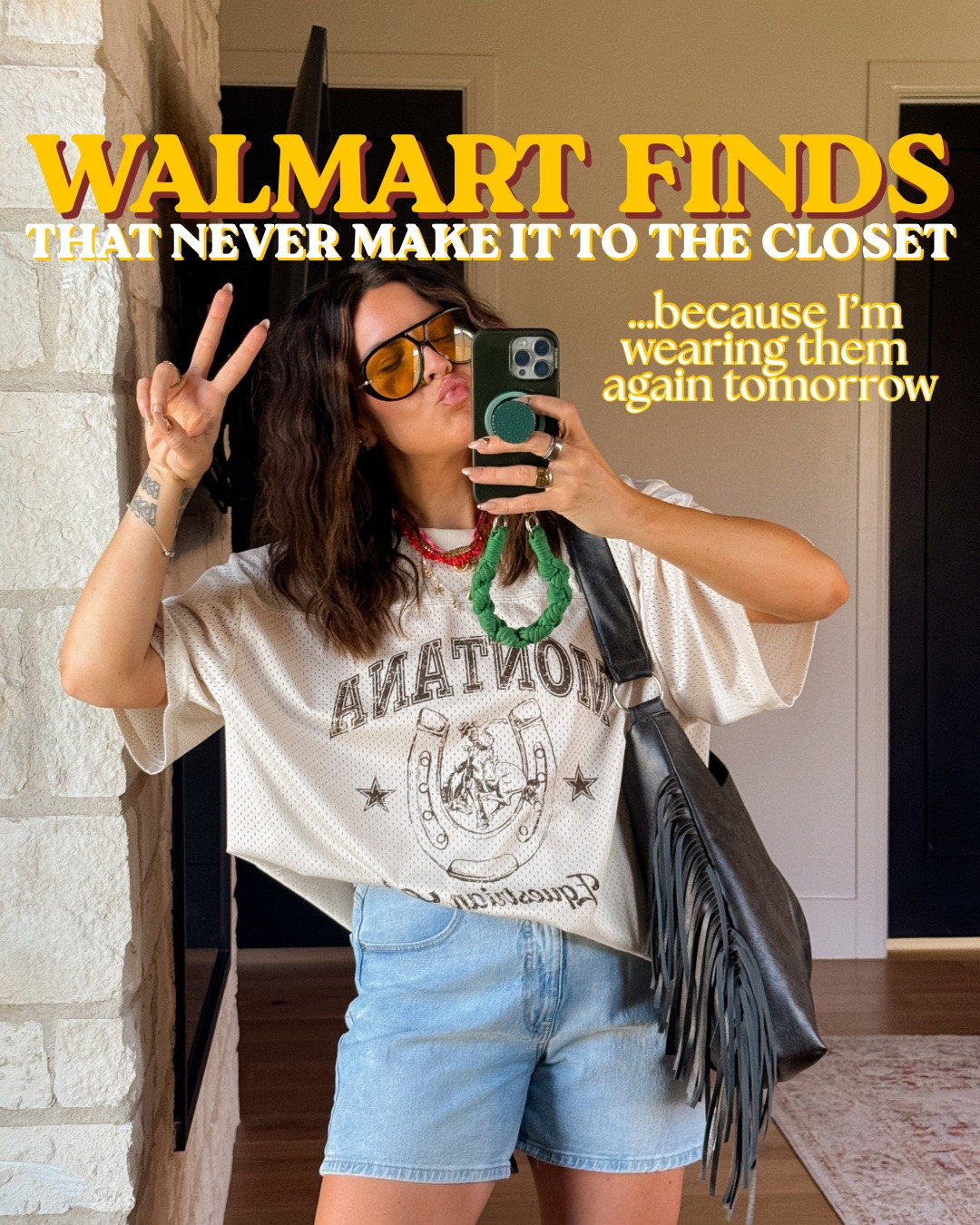 Walmart just keeps getting better!
Denim shorts: size up one
Bottoms: large
Tops: large for a perfect fit, XL for oversized 
Sandals, all true to size.

#LTKootd #LTKOver40 #LTKMidsize
