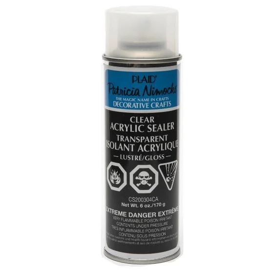 Plaid Patricia Nimock' s Clear Acrylic Spray Sealer, Gloss, 6 oz. | Walmart (US)