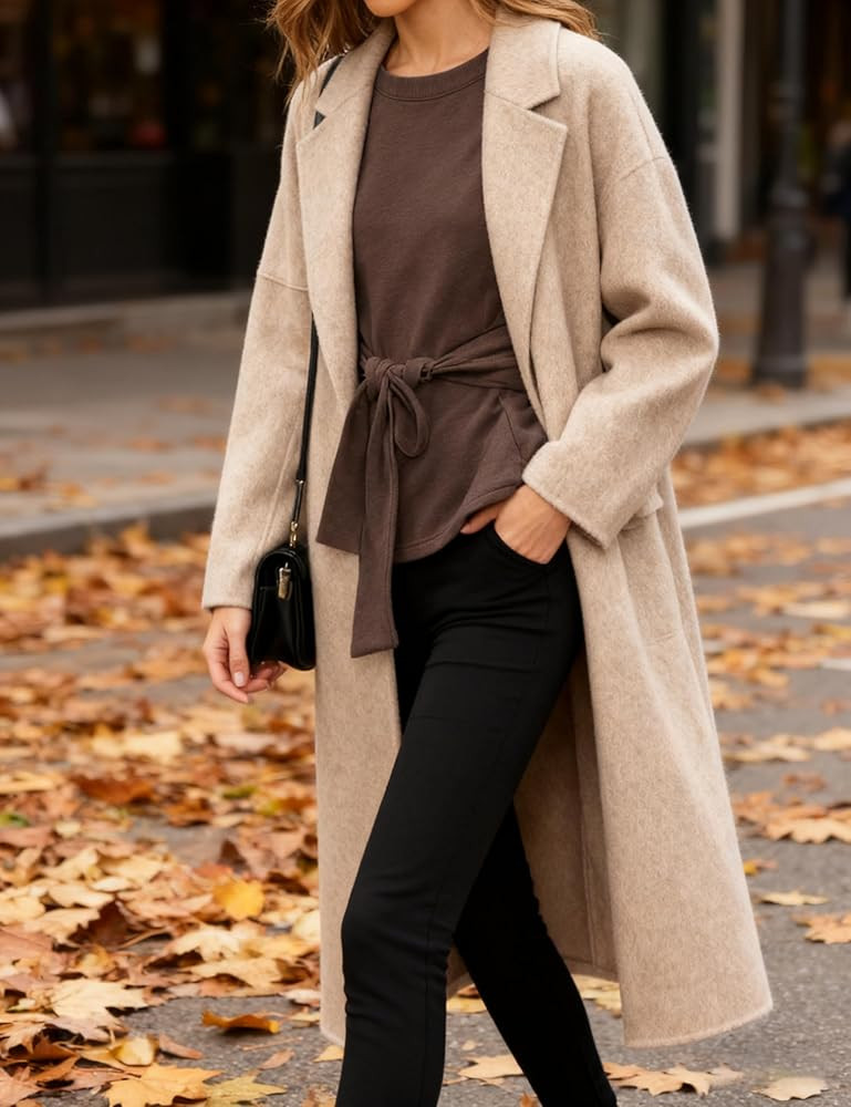 Zhiyouni Women's Long Sleeves Shirt Tops Casual 2025 Fall Fashion Crewneck Tie Knot Sweatshirt Pu... | Amazon (US)