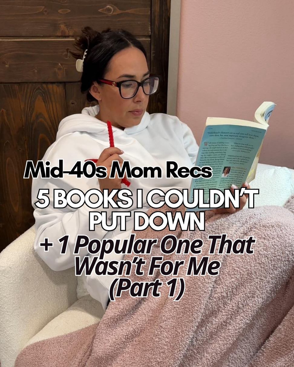 10 Books I Loved (and 1 I Didn’t) ✨ — Part One 📚

I’m a mid-40s mom who rediscovered her love of reading, and these are 5 books I loved + 1 super popular one that wasn’t for me. From tearjerkers to thrillers to a Silicon Valley suspense, this list has a little bit of everything.

📖 Have you read any of these? I’d love to hear your thoughts — agree or disagree with me?
👂 I listen to all my books — do you read with your eyes or your ears?

#LTKFamily #LTKHome #LTKFindsUnder50