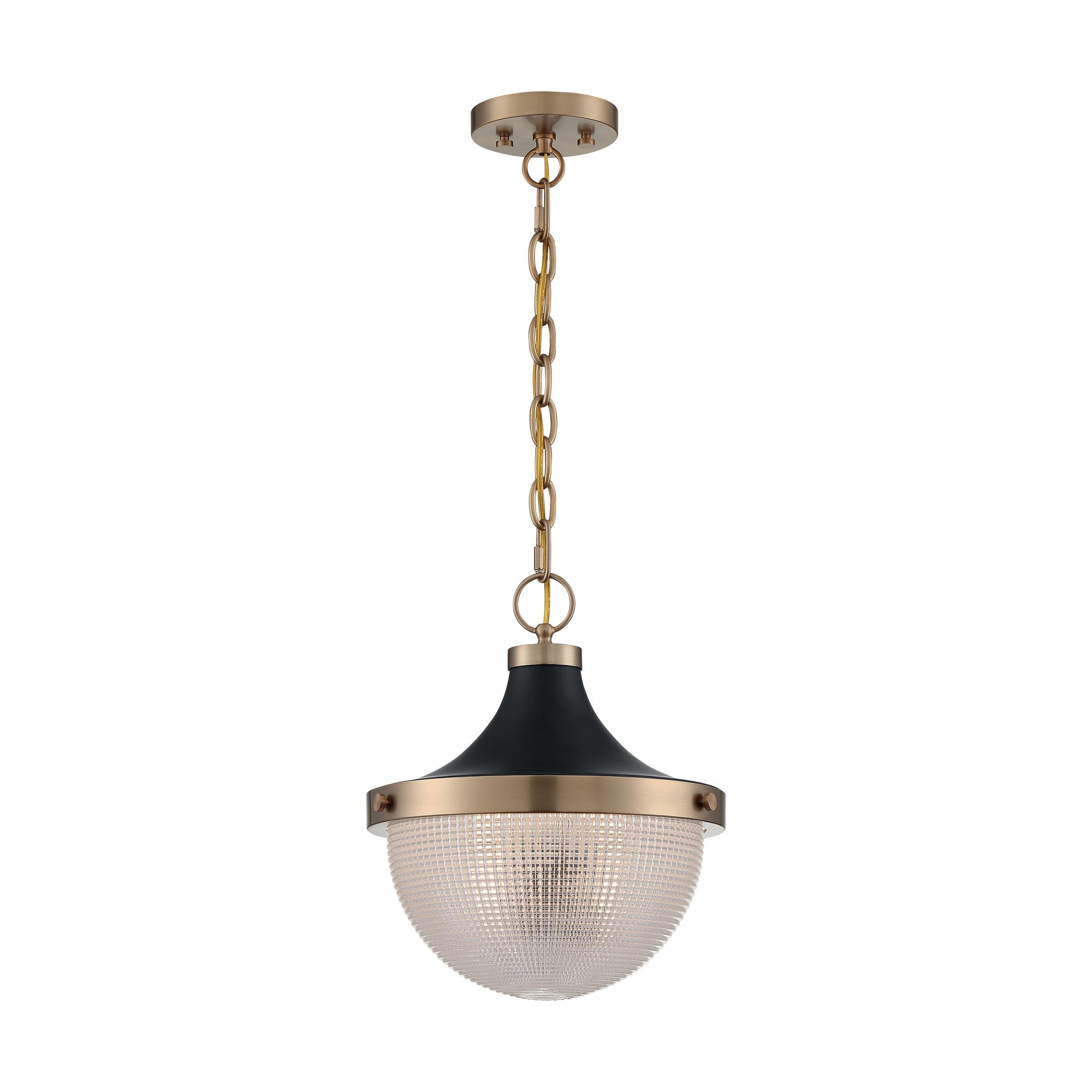 Nuvo Lighting 60/7060 Faro 13" Wide Pendant - Burnished Brass / Black Accents - Walmart.com | Walmart (US)