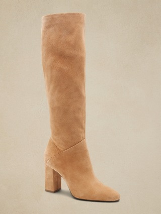 Tall Suede Slouchy Boot | Banana Republic (US)
