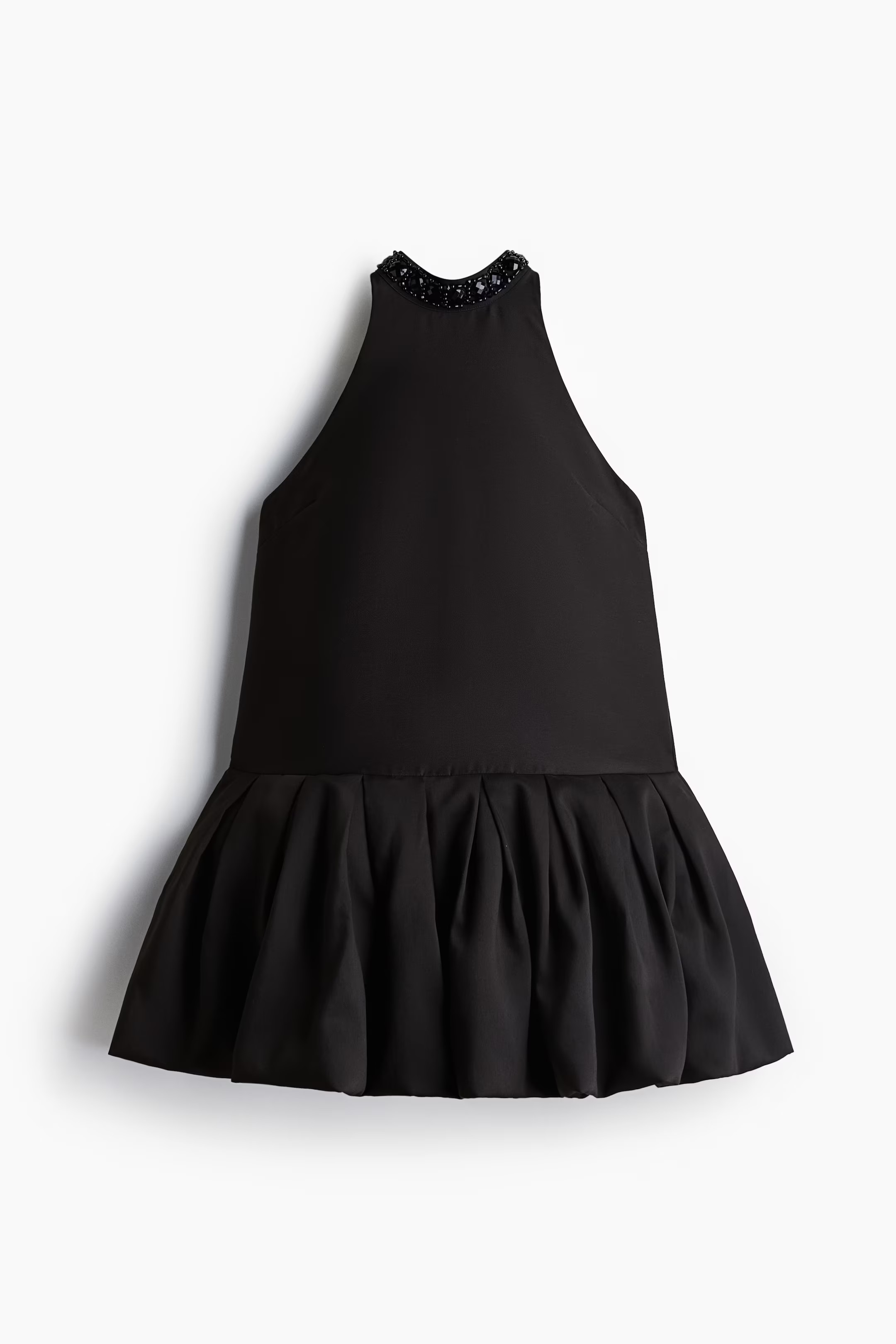 Bubble-hem dress - Black - Ladies | H&M GB | H&M (UK, MY, IN, SG, PH, TW, HK)