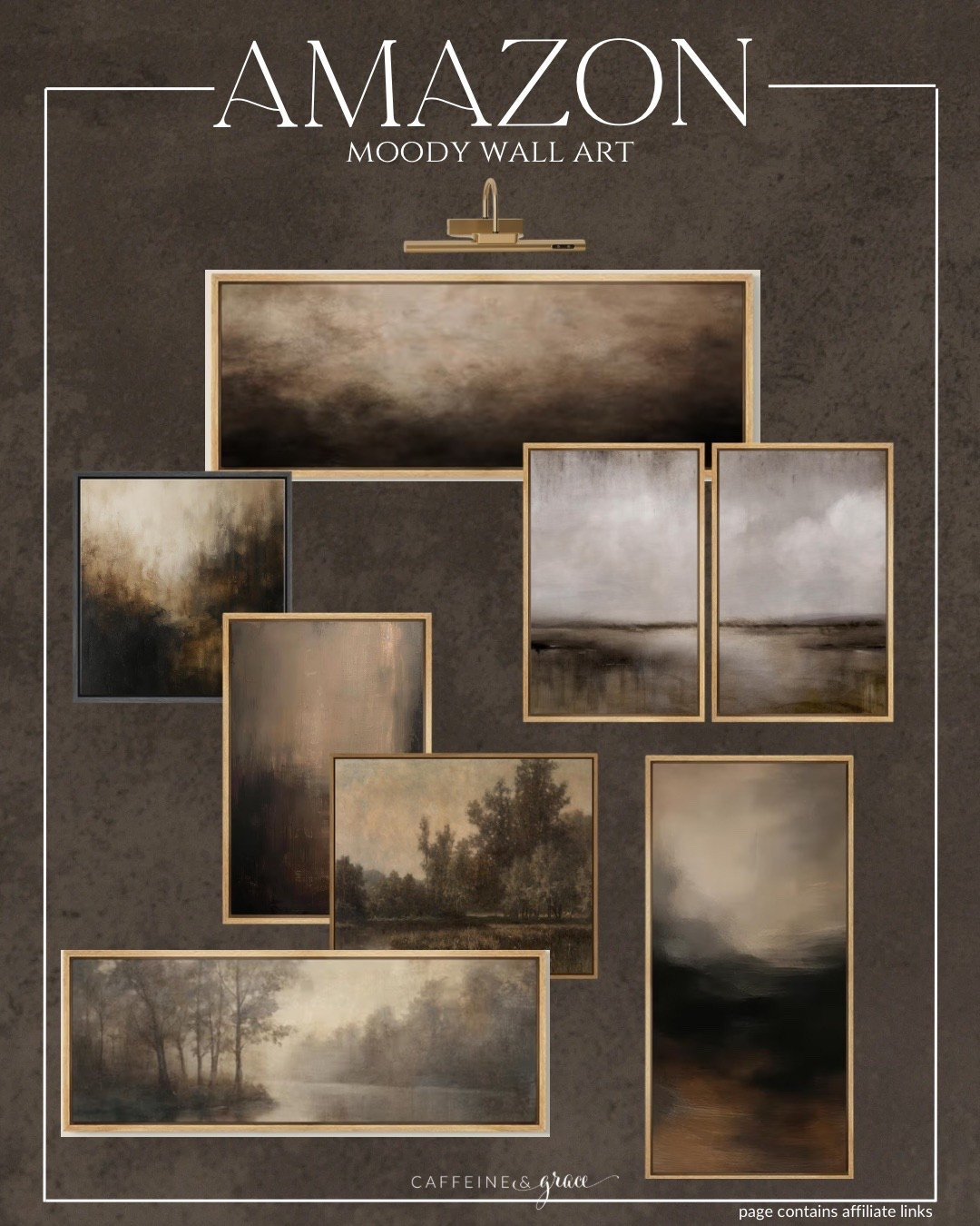 Moody modern organic wall art from Amazon 🤎 This neutral yet dramatic artwork adds depth, warmth, and texture to any living room, bedroom, or entryway. Featuring earthy tones, soft contrast, and a timeless design, it creates a high-end, designer-inspired look without the luxury price tag. Perfect for styling above a sofa, console table, or bed to elevate your space with rich, organic character. Save for wall decor inspiration and shop this affordable Amazon art find to recreate the look. #amazon #moodyart 

#LTKHome