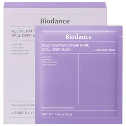 Biodance Rejuvenating Caviar PDRN Real Deep Mask - 4 Pack for Natural Skin Renewal & Firming 1.19 oz/34 g | Sephora (US)