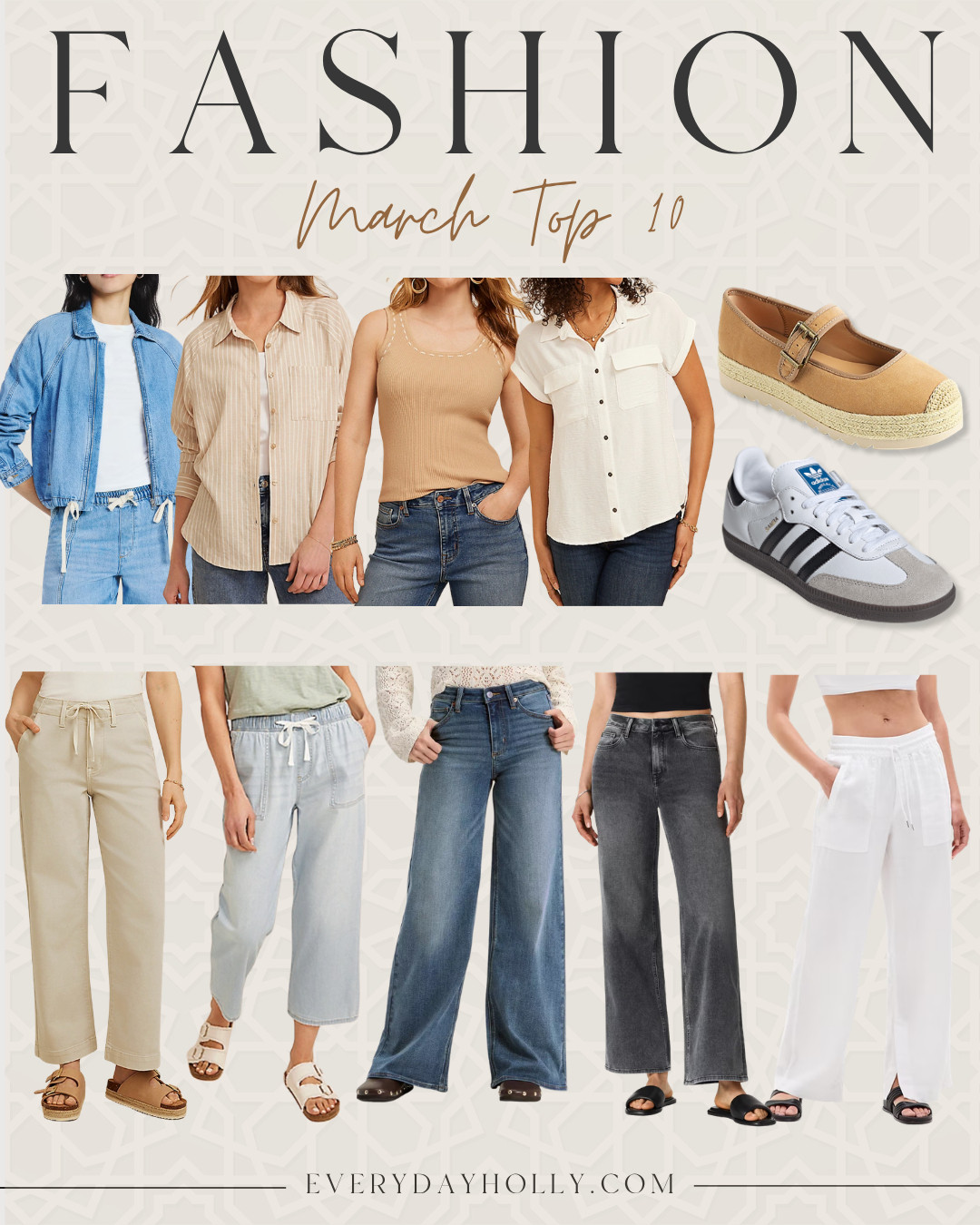 The top fashion favorites from March, these are the pieces I wore the most and keep reaching for. Easy, flattering staples that mix and match so well and make getting dressed simple.

spring outfits, everyday fashion finds, amazon clothing haul, casual outfit ideas, neutral wardrobe staples, denim outfit inspo, comfortable everyday style, capsule wardrobe basics, affordable fashion finds, EverydayHolly 

 #LTKSeasonal #LTKOver40 #LTKPetite