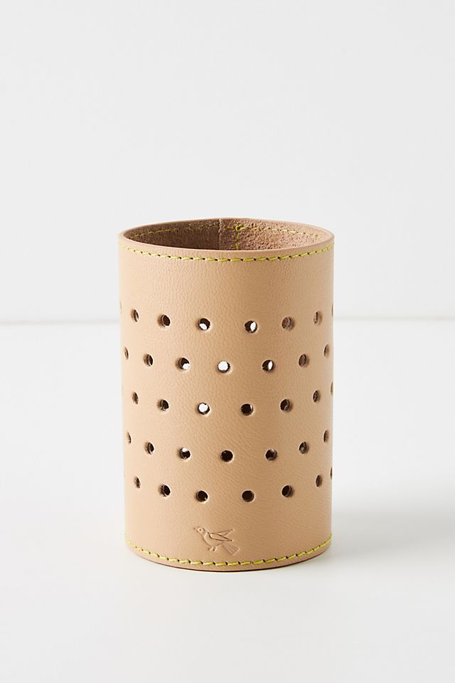 Carina Leather Pencil Cup | Anthropologie (US)