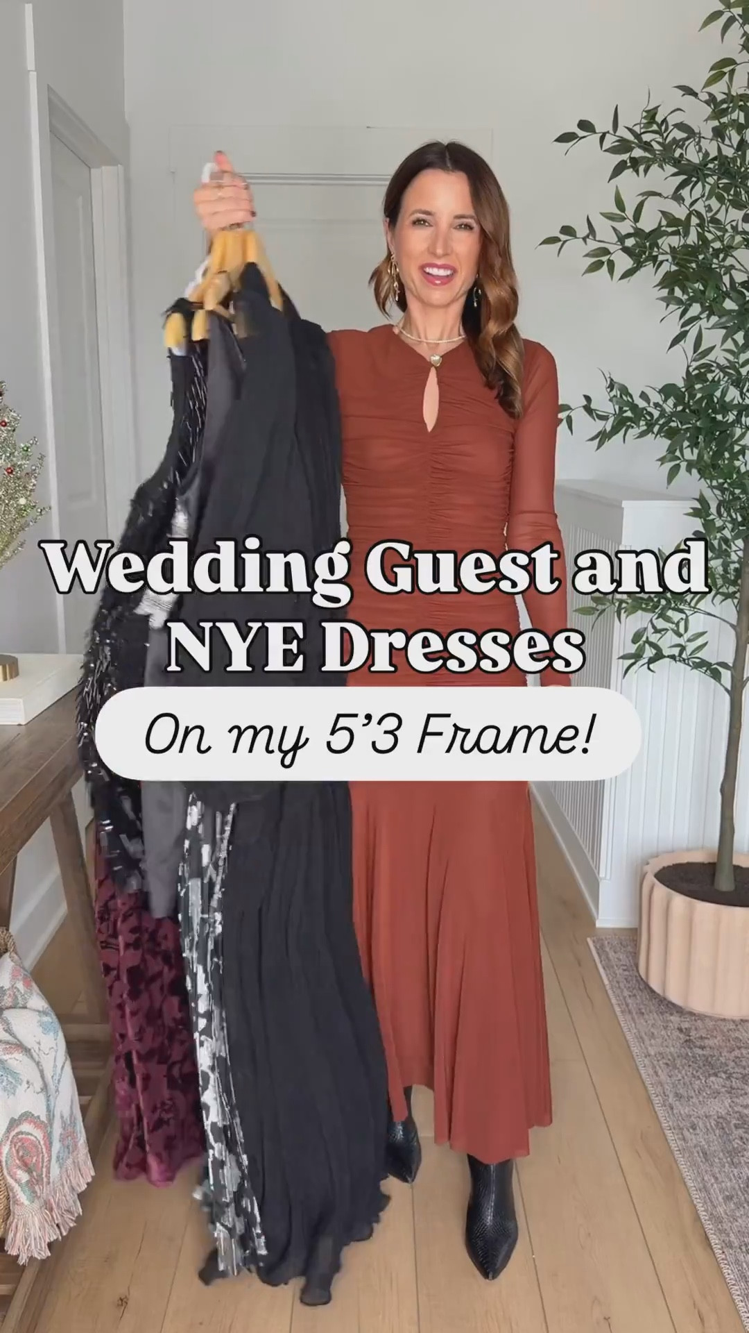The prettiest winter wedding guest dresses and NYE party dresses. Code LISA123 at checkout! Wearing smallest size in each. Wedding guest dress. Holiday party dress. Christmas party dress. Bow dress. Sparkly dresses. Wearing XS in each - black maxi runs big so consider sizing down. 

#LTKWedding #LTKSeasonal #LTKHoliday