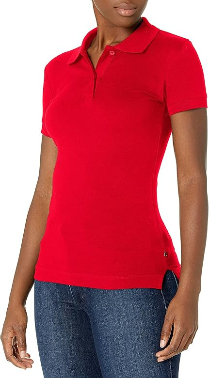 Lee Uniforms Juniors' Stretch Pique Polo Shirt | Amazon (US)