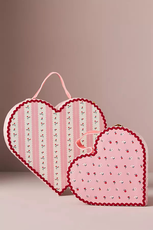 Meri Meri Vintage Rose Heart Suitcases, Set of 2 | Anthropologie (US)
