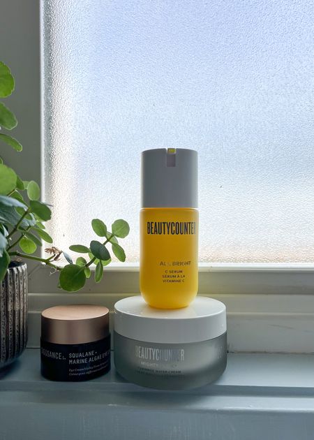Favorite pared down spring skincare routine. These are my 3 holy grail products I’ve been using every morning after washing my face! #cleanbeauty 

#LTKhome #LTKSeasonal #LTKbeauty