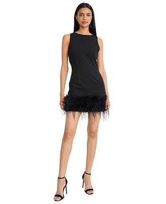 Donna Morgan Women's Feather Bottom Mini Dress - Macy's | Macy's