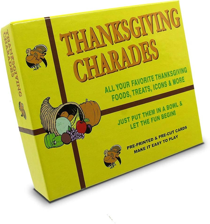 Thanksgiving CHARADES| This Classic and Original Game is The Perfect After Dinner Game for Adult,... | Amazon (US)
