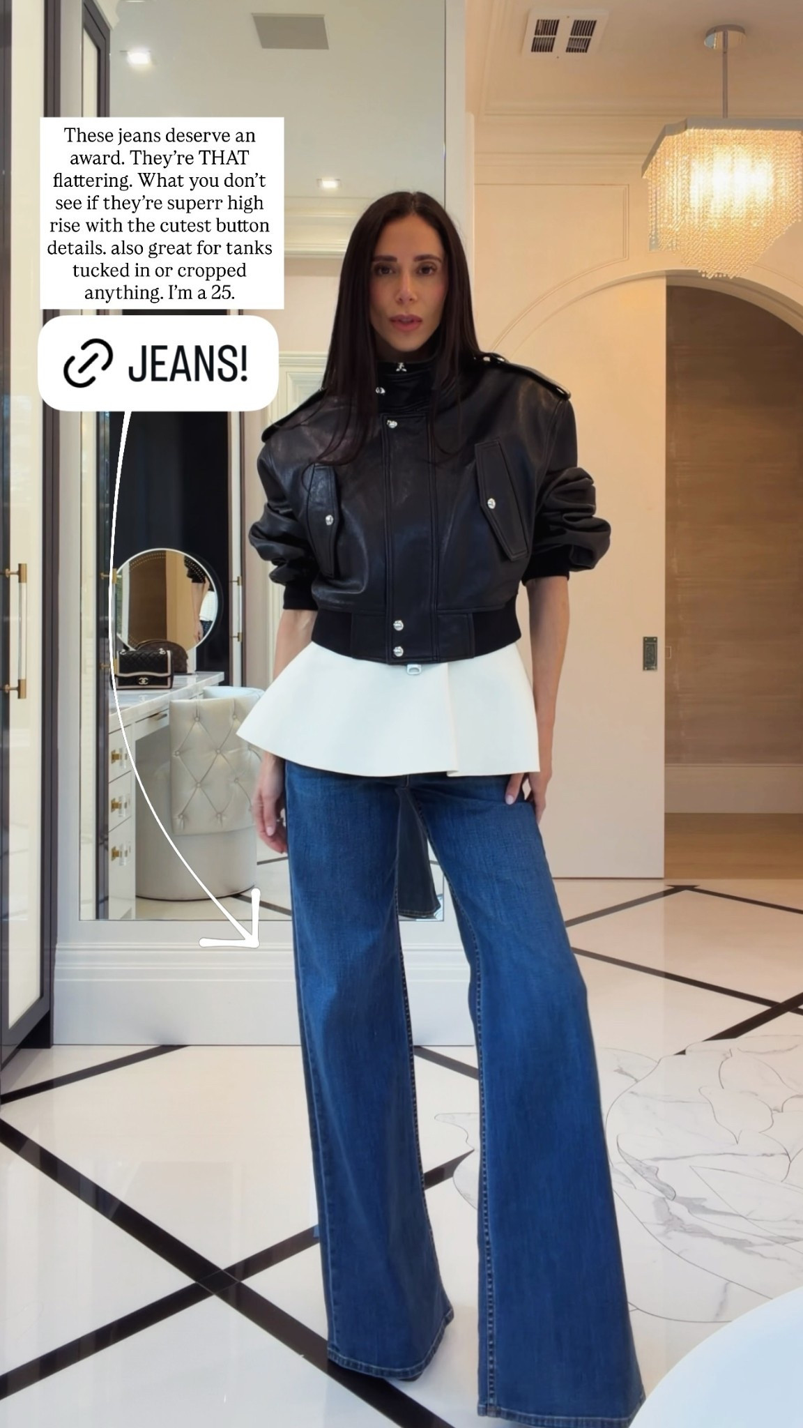 These jeans deserve an award. They’re THAT flattering. What you don’t see if they’re superr high rise with the cutest button details. also great for tanks tucked in or cropped anything. I’m a 25.  

#LTKmomlife #LTKgrwm #LTKootd