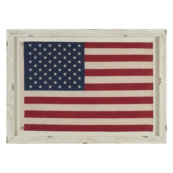 LARGE FRAMED AMERICAN FLAG UNDER GLASS | Walmart (US)
