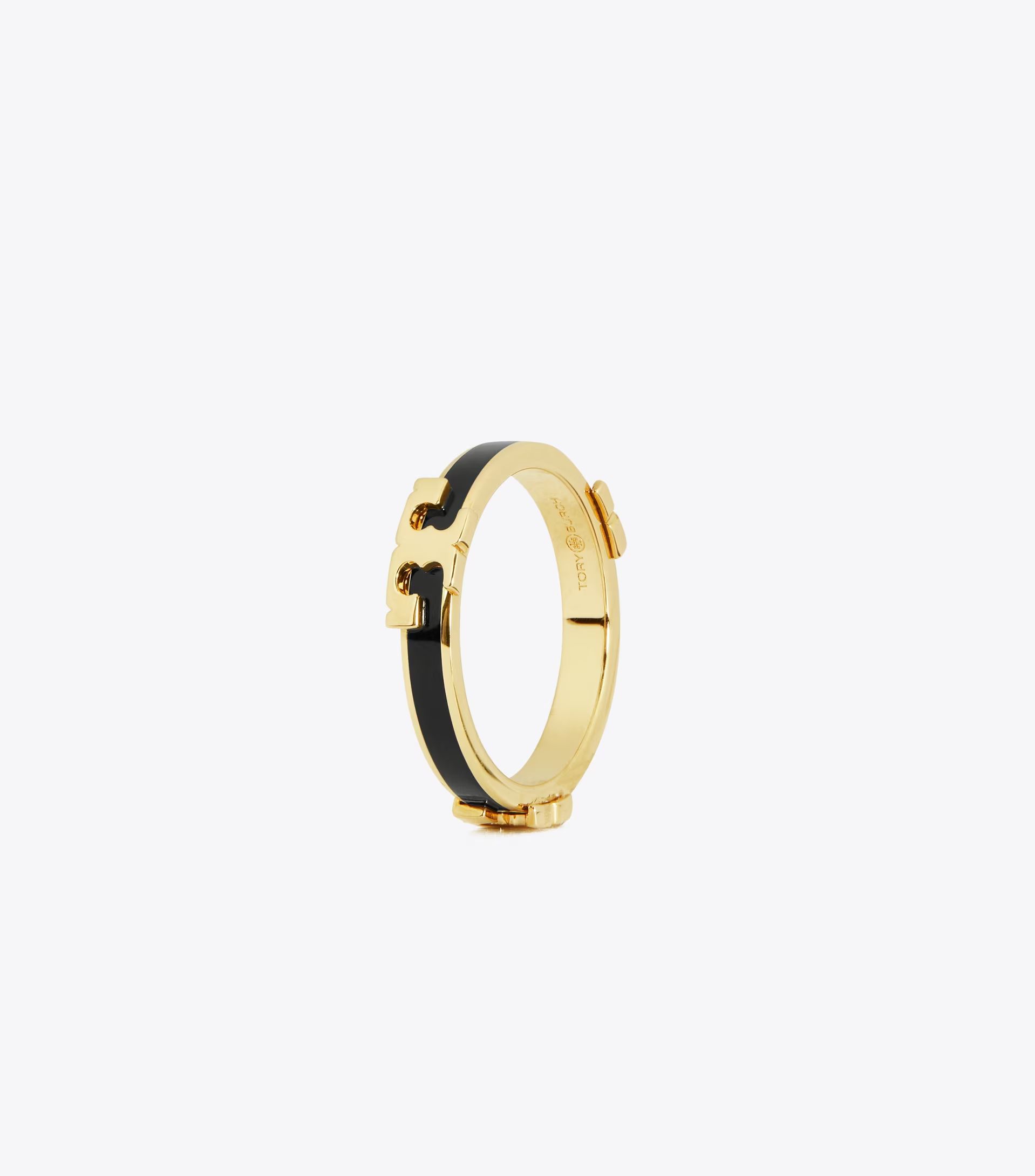 Serif-T Enameled Stackable Ring | Tory Burch (US)