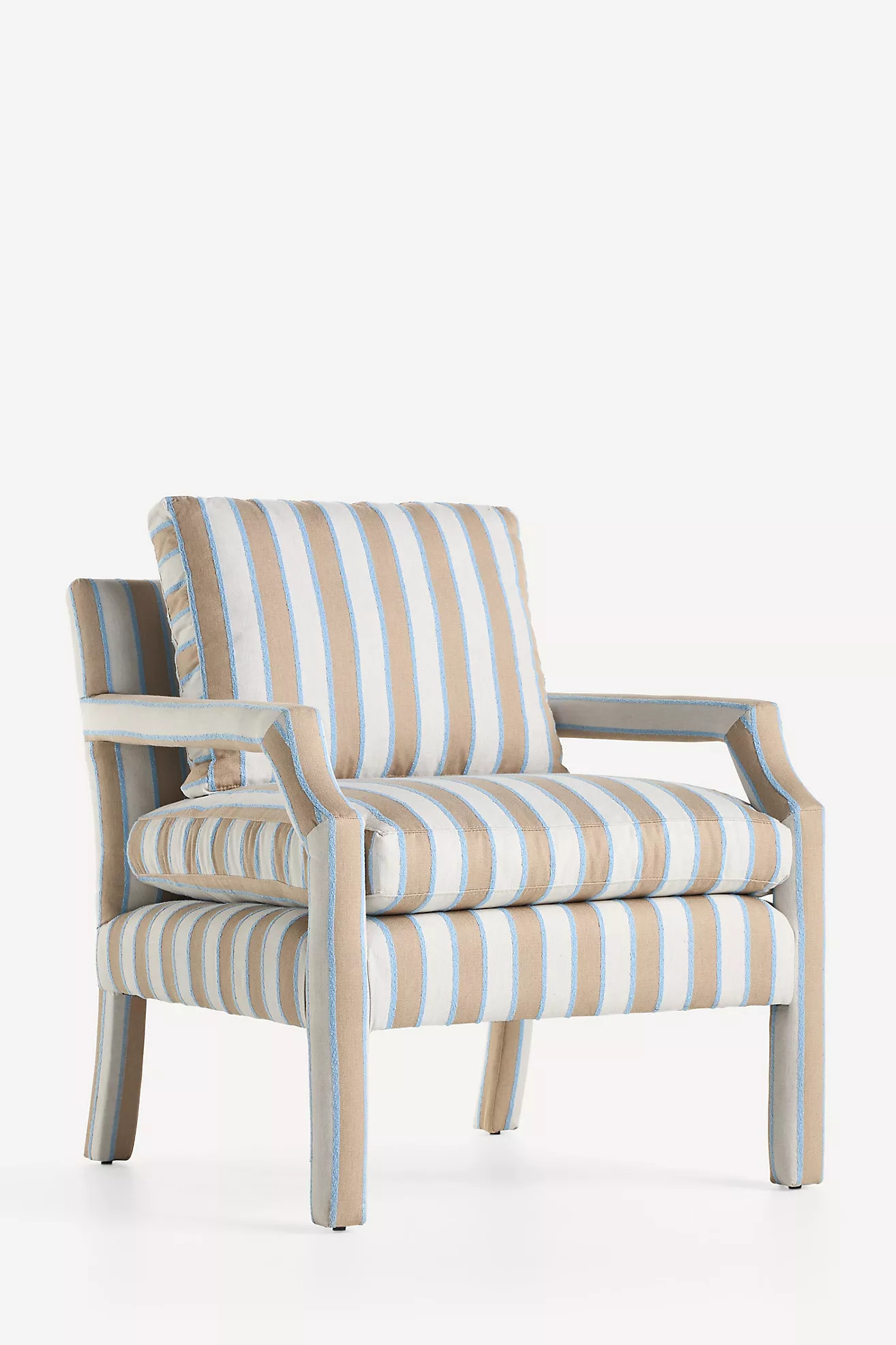 Delaney Woven Stripe Accent Chair | Anthropologie (US)