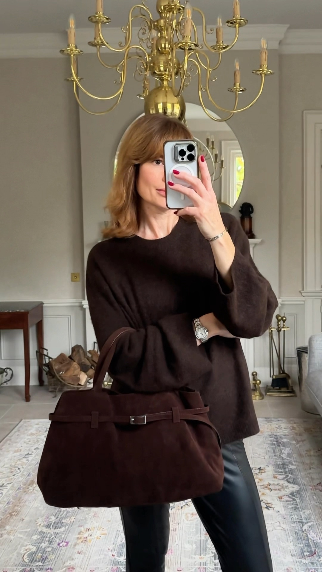 Amazon Bag! Similar look to the Manu Atelier bag 🤎
Also wearing chocolate brown alpaca blend jumper size M
Leather look leggings size 10 Long
Leopard Print Ballet Flats

#arket #marksandspencer

#LTKbag #LTKautumn #LTKuk