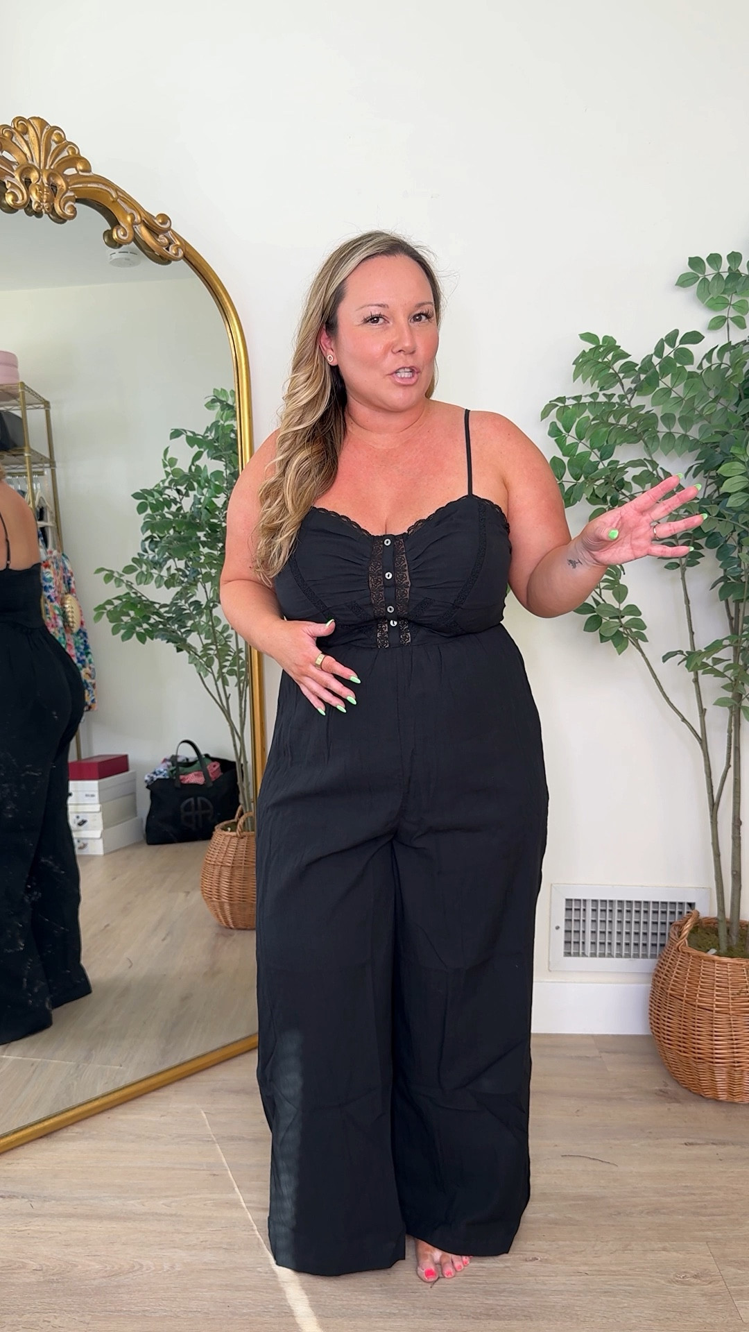 @American Eagle Outfitters jumpsuit- so flattering and perfect heading into spring and summer! I’m in a size LARGE. The waist doesn’t stretch too much so I had to shimmy it up past my hips just fyi!

Spring outfit, spring style, vacation style, petite style, midsize style, jumpsuit style

#LTKSeasonal #LTKPetite #LTKMidsize