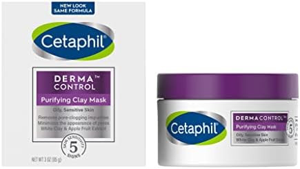 Amazon.com: Clay Mask by Cetaphil Pro, Dermacontrol Purifying Clay Face Mask with Bentonite Clay ... | Amazon (US)