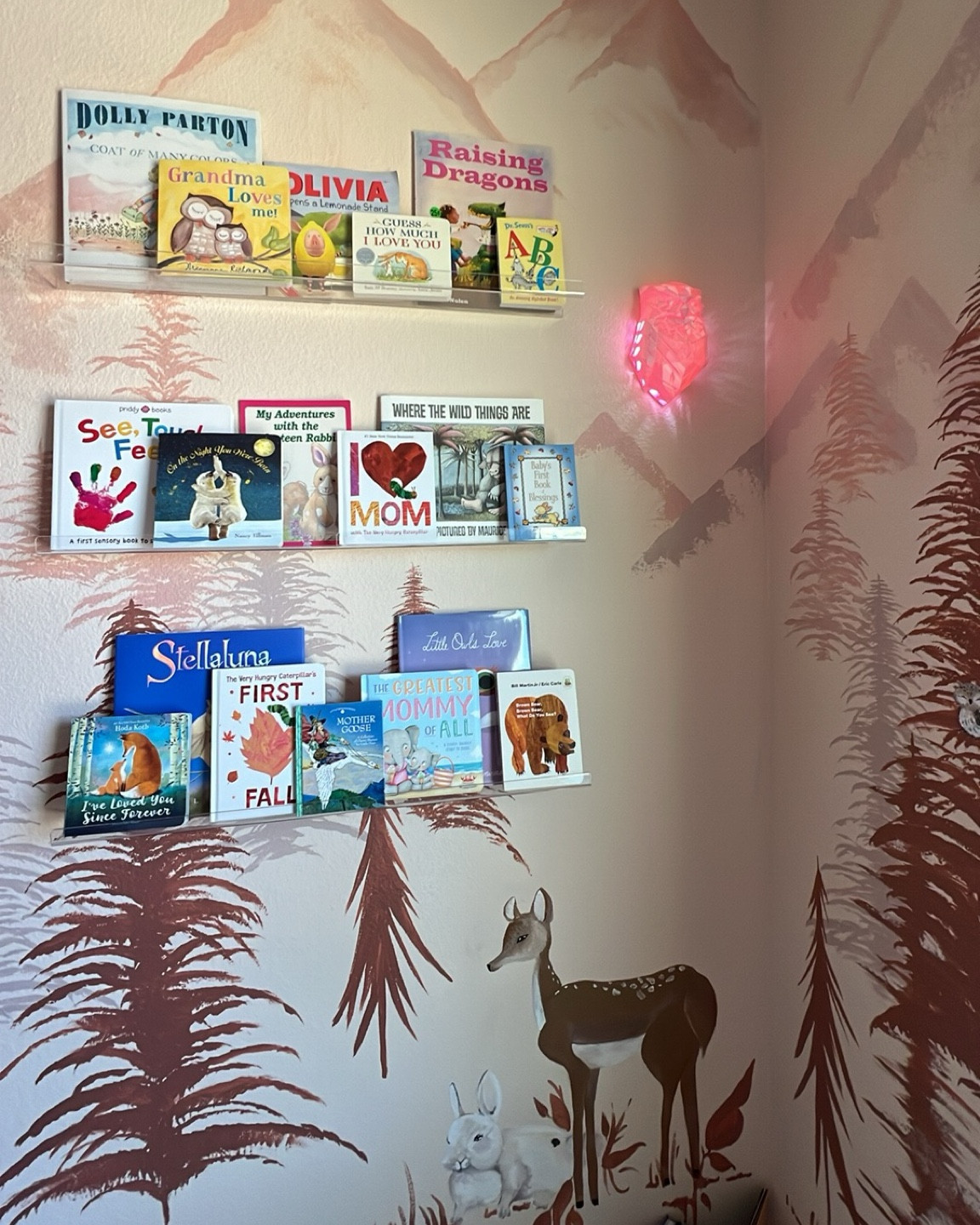 Baby book display for our baby girls nursery 🩷📚

#LTKkids #LTKbaby #LTKhome