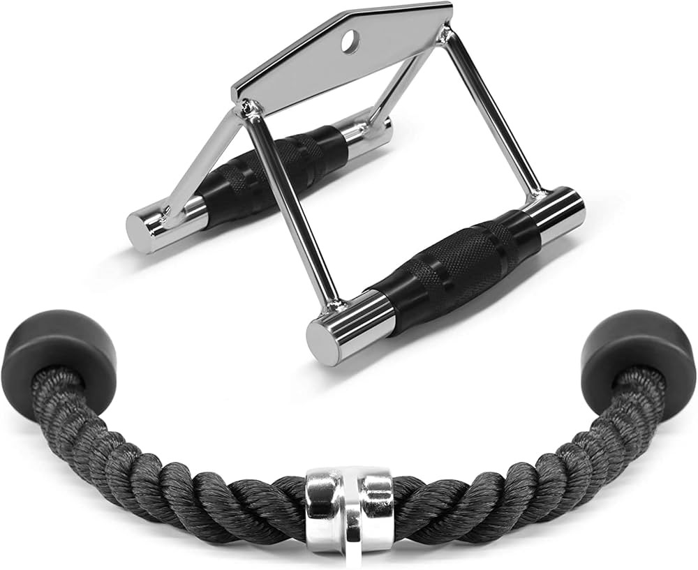 Yes4All Tricep Press Down Cable Machine Attachment Set, LAT Pulldown Attachment, Cable Machine Ac... | Amazon (US)