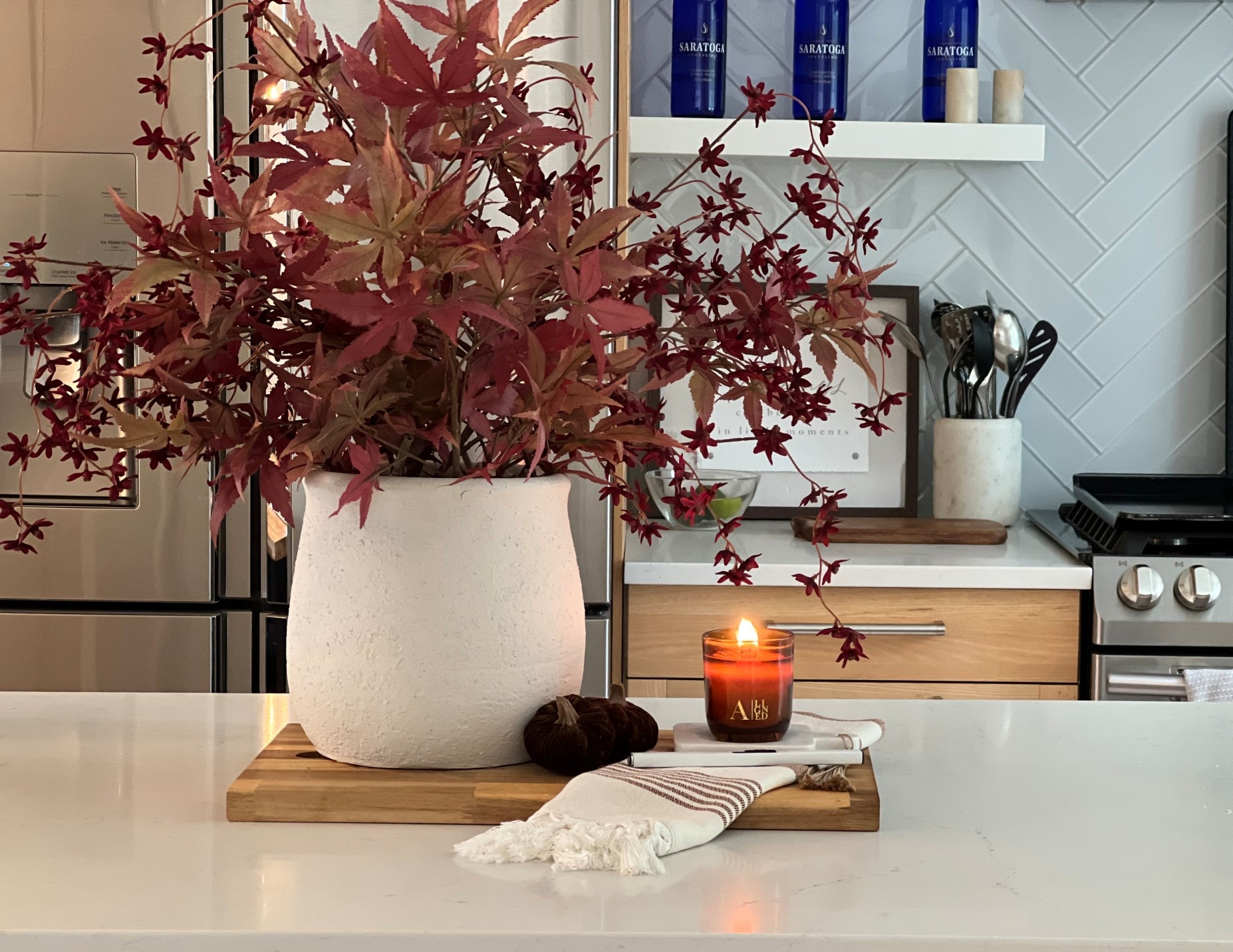 Fall kitchen island decor

Candle is from my business Aligned Candles

#LTKStyleTip #LTKFallSale #LTKHome