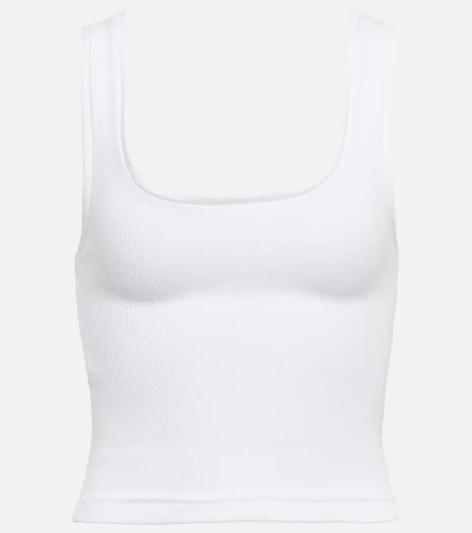 Ribbed-knit cotton-blend tank top | Mytheresa (INTL)